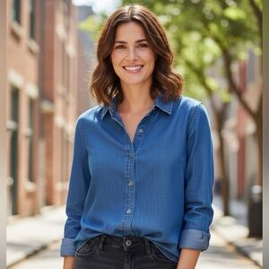 Dept 222 Denim Button Down Shirt